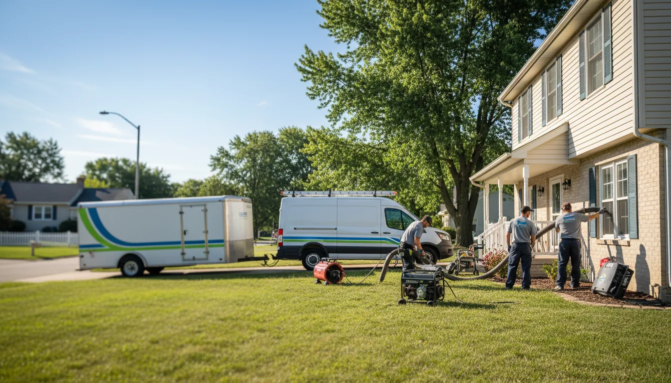 Flooded Basement Restoration And Cleanup With Repair in Cottage Hills, IL near me